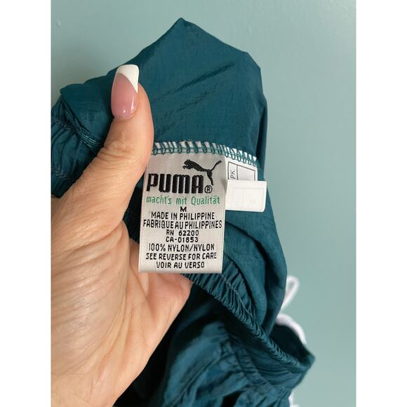 Vintage 90's PUMA Dark Green Windbreaker Track Pants NWT - Picture 6 of 6